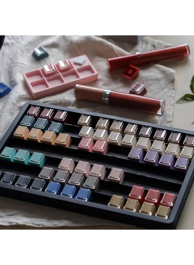 Flesh Color Rainbow Keycaps For Mechanical Keyboard Office And Gaming - Image 4